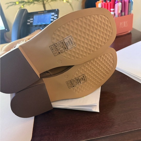 Pierre Dumas Tan Combat & Moto Boots - Picture 8 of 8